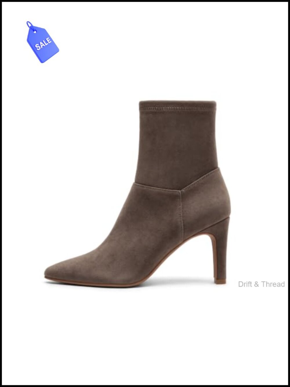 Chunky Heel Square Toe Zipper Ankle Booties